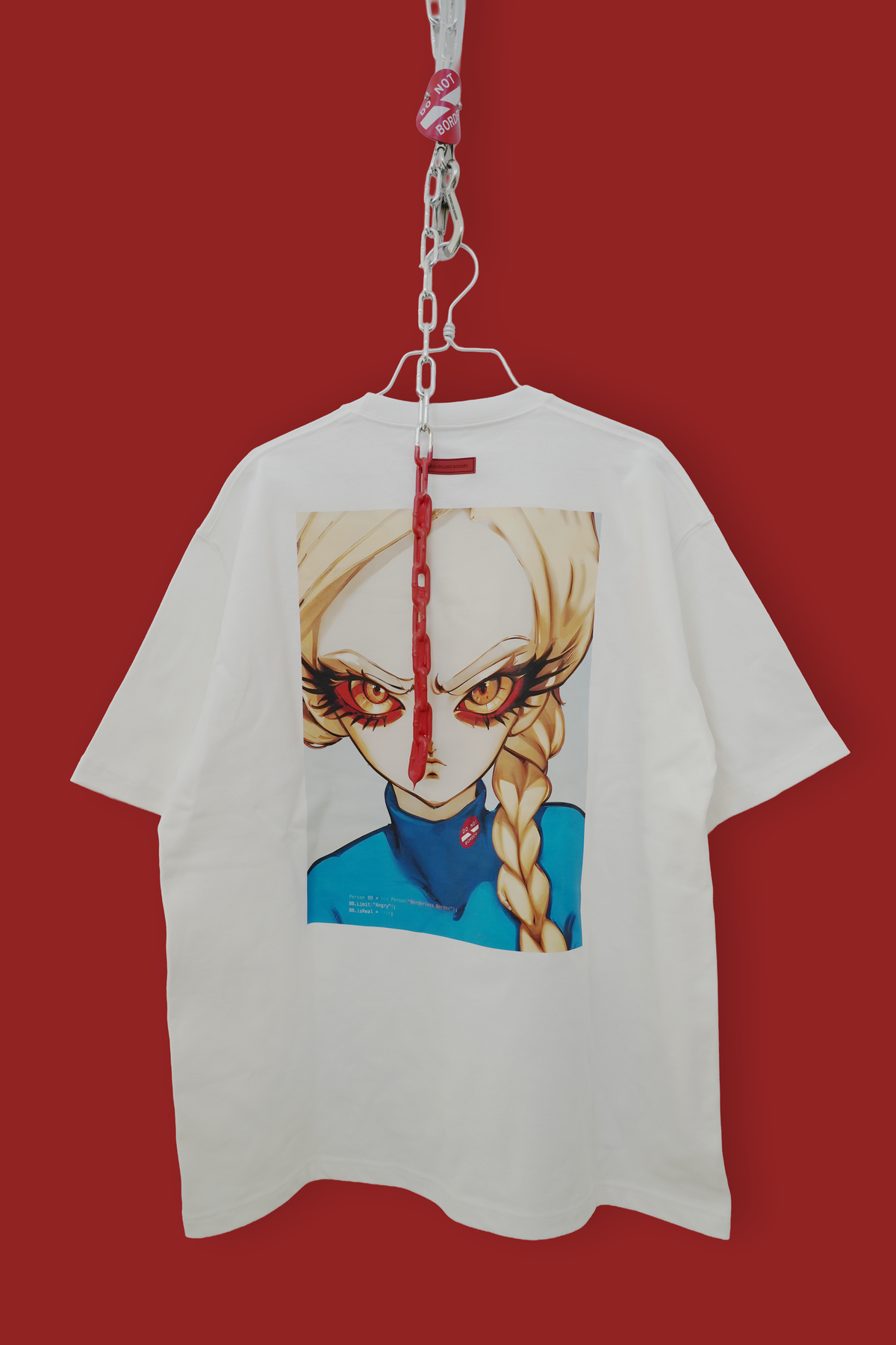 Angry Rachel Gray hair Graphic with Special Brand rubber Tag Tee